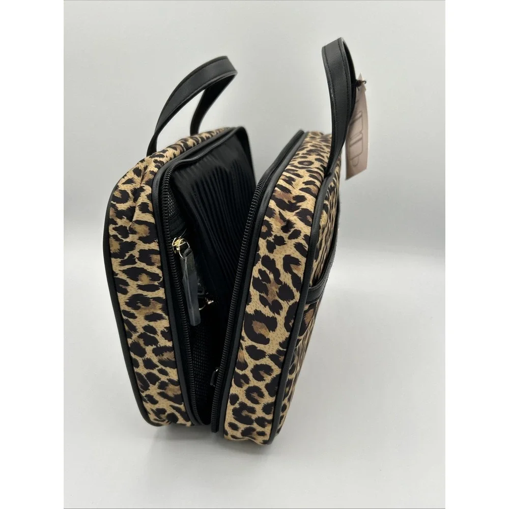 Victoria's Secret Leopard Print Travel Toiletry Bag Hanging Cosmetic Case NWT